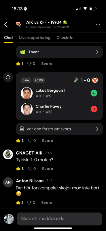 Wimt check-in bekräftelse